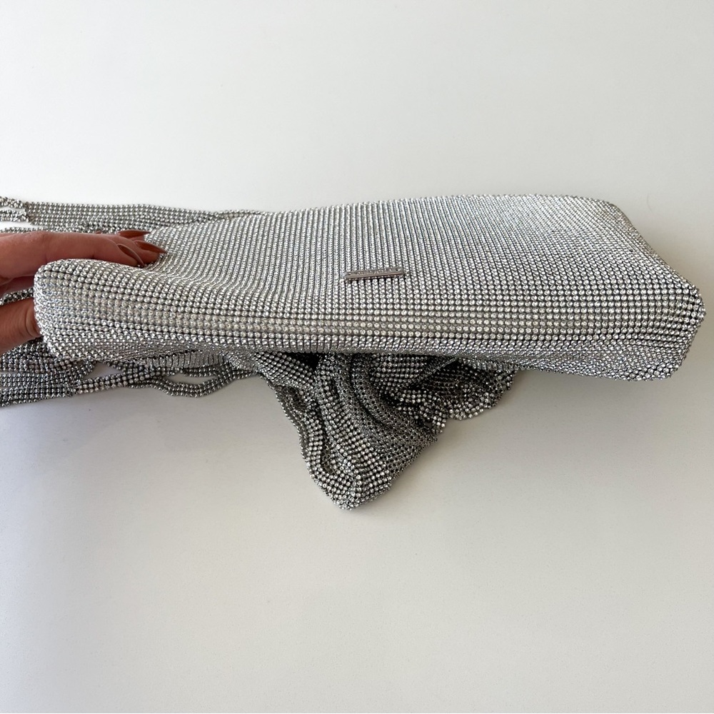 Cult Gaia Banu Mini Fringe Clutch in Clear - Picture 8 of 14